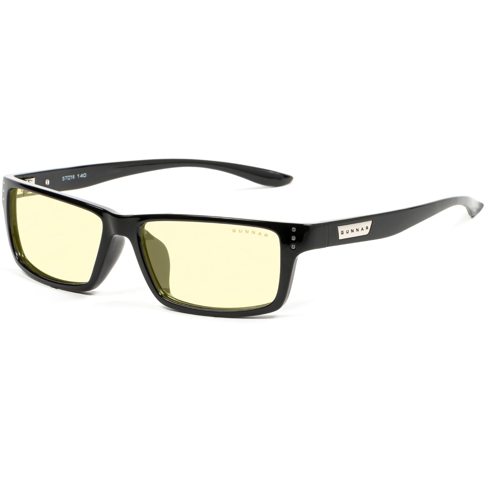 Photo 1 of GUNNAR Premium Computer and Gaming Glasses For Men & Women - Advanced Blue Light Blocking Lens Technology For Eye Strain Relief and Anti Fatigue - Riot Amber Tinted Gaming Glasses