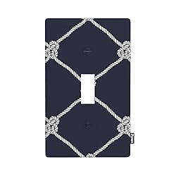Pznen Nautical Rope Single Toggle Light Switch