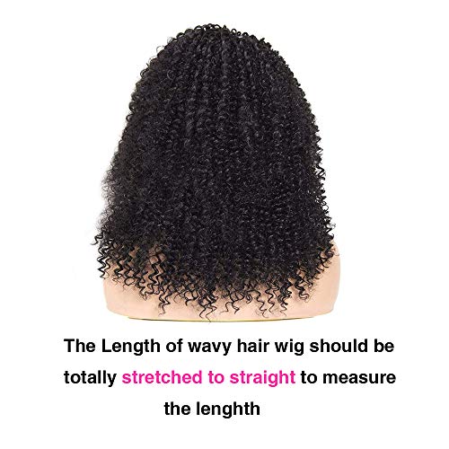 Donmily-Afro-kinky-Curly-Synthetic-Wigs-Lace-Front-Wigs-Machine-Made-Wigs-For-Black-Women-Heat-Resistant-Fiber-with-Cap-Replacement-Wigs-Swiss-Natural-Black-Wig-16-inch