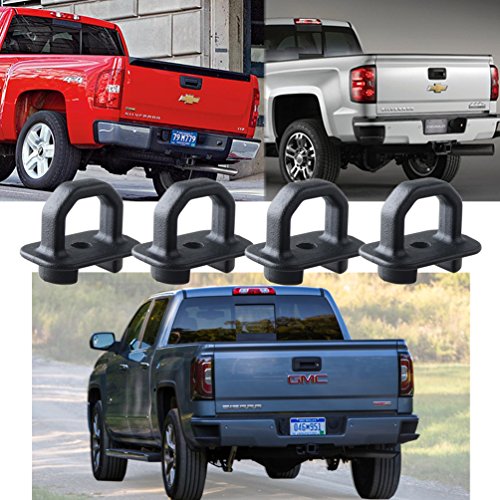 ROCCS 4X Tie Down Anchor Truck Bed Side Wall Anchors for 07-18 Chevy Silverdo/GMC Sierra,15-18 Chevy Colorado/GMC Canyon,Trucks Cargo - Thumbnail 5