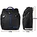 BV Bike Panniers Bags (Pair), Large Capacity, 14 L (each pannier), Black with Detachable Shoulder Straps and All Weather Rain Covers (Blue)