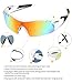 HODGSON Polarized Sports Sunglasses with 5 Interchangeable Lenses for Men Women Cycling Baseball Running Glasses, TR90 Unbreakable -White