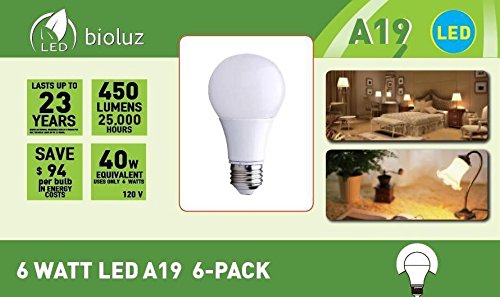 4 Bioluz+LED+Light+Bulbs+6+Pack