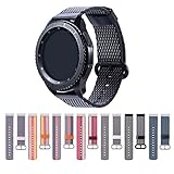 Cumeou Compatible Samsung Galaxy Watch 46mm Band,22mm Woven Nylon Bracelet Strap w/Quick Release Pins Replacement Samsung Gear S3 Classic/Frontier/Huawei Watch 2 Classic/Pebble Classic/Time Steel
