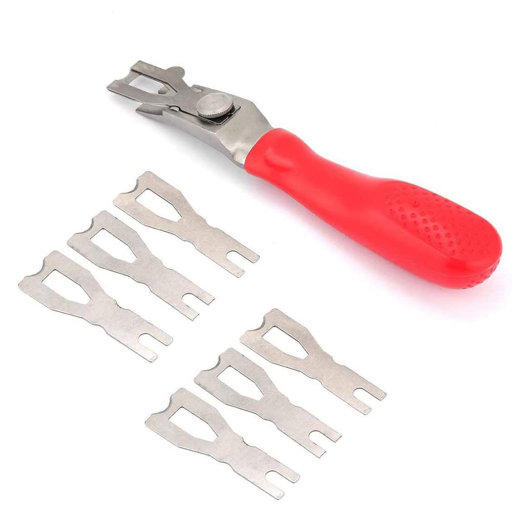 Floor Carpet Trimming Scraping Tool Stainless Steel Welding Scraping Kit Three Blade Ergonomic Design Vinyl Floor Welding Cutting Blade Tool