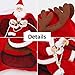 royalwise RW03-RD-XL Royal Wise Running Santa Christmas Pet Costumes, Apparel Party Dressing Up Clothing for Dogs Cats Clothes Pet Outfit, Red, X-Large