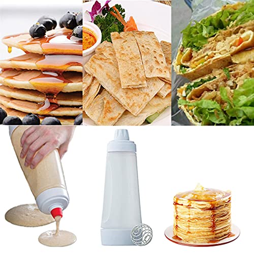 Batter Mixer Bottle, Egg Mixer Bottle with Stirring Ball, Pancake