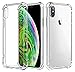 COMSOON Compatible with iPhone Xs Max Case, [Crystal Clear] [Shock Absorption] TPU Corners Bumper Protection + Scratch-Resistant Transparent Thin PC Back Compatible with iPhone Xs Max 6.5 inch-Clear