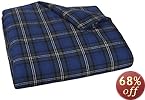 Pinzon 160 Gram Plaid Velvet Flannel Duvet Cover - Full/Queen, Blackwatch Plaid