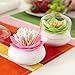 MelonBoat Lotus Cotton Swab Holder, Cotton Swab Dispenser, Qtip Holder, Q tip Holder, Q-tip Holder, Small Q-tips Toothpicks Storage Organizer, Red