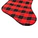 BINGPET Dog Christmas Stockings Classic Plaid Xmas Pet Stocking 2 Pack 18