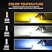 JamieWIN 9005 Led Headlight Bulbs 12000LM 100W with 4 Sides CSP Chips All in One Hb3 High Beam 3000K Yellow/6000K Cool White/8000K Blue Car Truck Motorcycle Lamp Replacement
