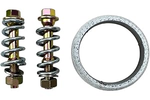 RCCT Exhaust Gasket & Spring Bolts Kit Fits Toyota Corolla 2006–2013 & Prius 2004–2009 | No Flange | Heat-Resistant | Donut G
