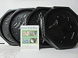 Home Garden Stepping Stone Molds 4 Leaf Impressions 11 in Diameter New W Instructions