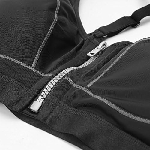 Ayselven High Impact Front Closure Racerback Full Support Sports Bra Plus Size for Women