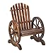 Summerfield Terrace 10015792 Old Country Wood Wagon Wheel Chair, Multicolor