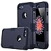 LONTECT for iPhone 8 Case, iPhone 7 Case Hybrid Heavy Duty Shockproof Full-Body Protective Case with Dual Layer [Hard PC+ Soft Silicone] Impact Protection for Apple iPhone 8/iPhone 7, Black