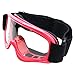 TMS Youth Kids White Pink Butterfly Dirt Bike ATV Motocross Off-road Helmet DOT with Goggles and Gloves (Medium)