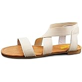 DAYDAYGO Women's Elastic Flat Sandals