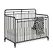 Little Seeds Monarch Hill Hawken 3 in 1 Convertible Metal Crib, Black