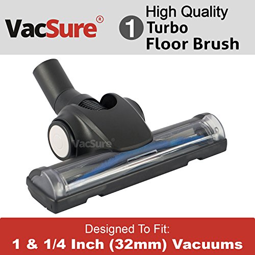 Premium Hard Floor Turbo Brush Vacuum Tool With Rotating Soft Brush Roller, By VacSure