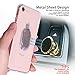 iPhone 8 Case/iPhone 7 Case, with Ring Holder Kickstand Function, 360 Degree Rotating Ring Holder Grip Case with Magnetic Car Mount Soft TPU Cover for iPhone 7/7S/8 (Transparent)