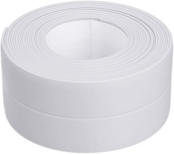 Fodlon Waterproof Tape White 3.2m*3.8cm Bath Sealant Tape Shower Seal