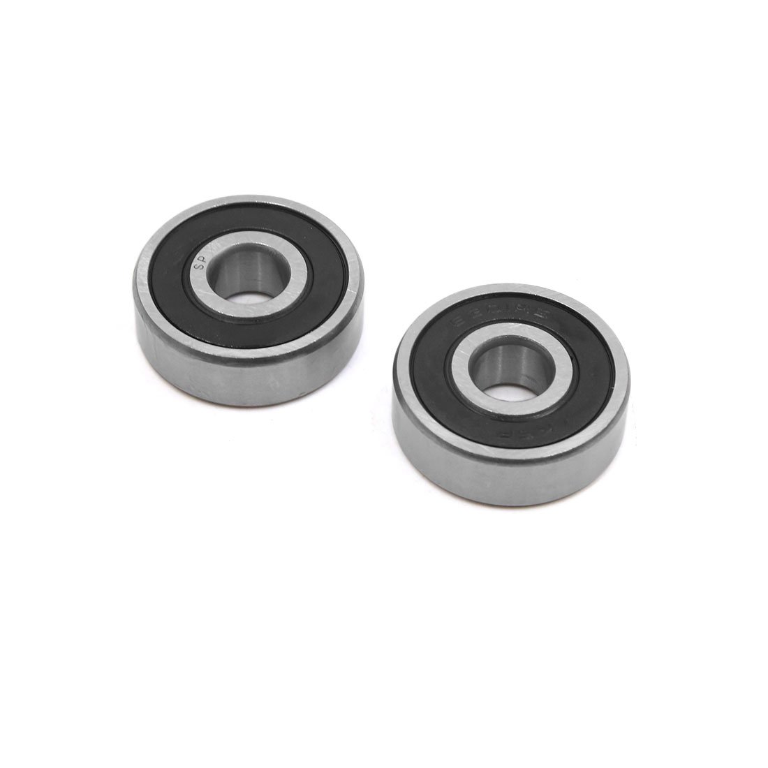 sourcingmap 2pcs 6301-2RS Motorcycle Sealed Deep Groove Ball Bearing 37x12x12mm