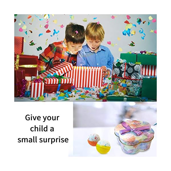 5+1 Bath Bombs Gift Set, 100% Handmade Pure Essential Oil Bath Bombs, Fizzy Spa for Moisturing Skin, Best Gift Choice…