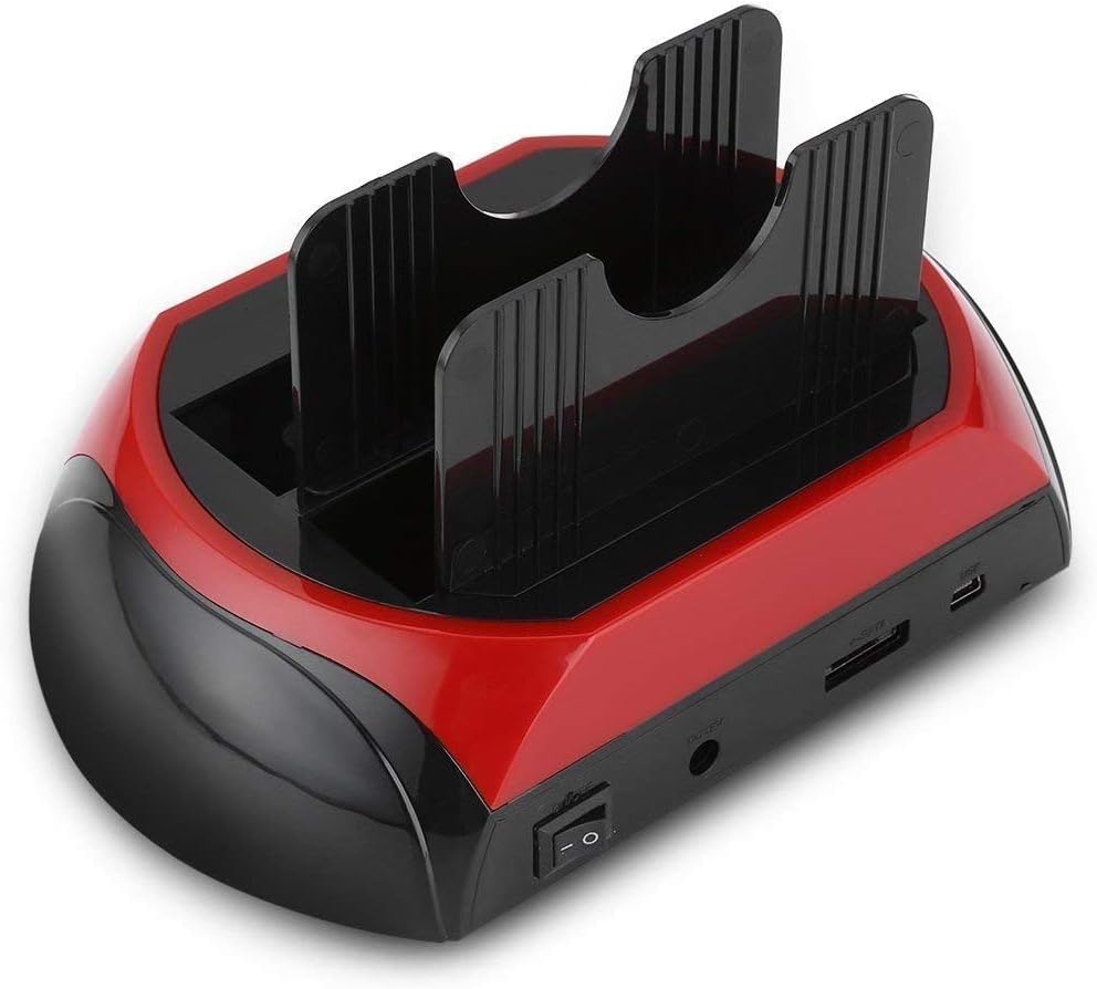 All-in-One Dual SATA/IDE HDD 875J Docking Station with One Backup Button for 2.5"/3.5" SATA/IDE HDD (Black + Red) - Image 5