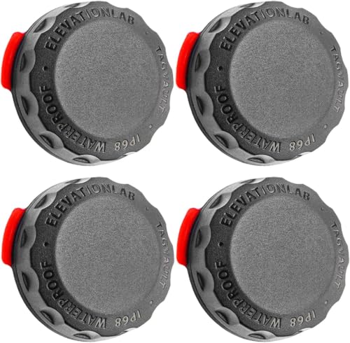 Elevation Lab AirTag Adhesive Mount - Waterproof (4 Pack) | Indestructible, discreet, screw-on design, find your bike, car, & more, patended