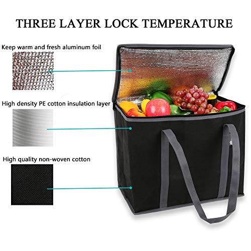 insulated shopping bolsas for frozen food
