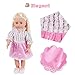 Doll Clothes for 18 Inch Dolls - AmyHomie 7 Outfit for My Life Doll, Our Generation, Journey Girl Dolls Accessories - Girls Toy