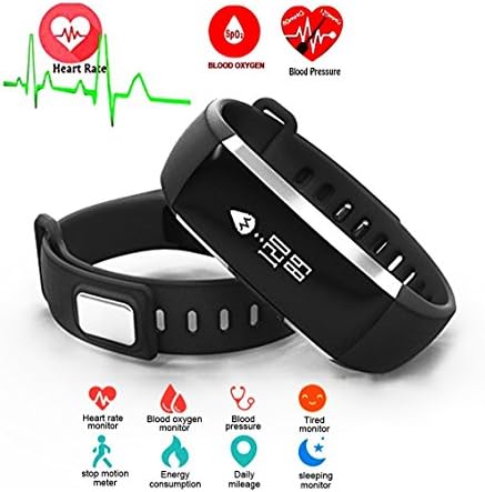 Wrist heart rate monitor blood pressure blood oxygen monitor bluetooth sports smart watch waterproof pedometer motion meter energy comsumption sleeping monitor tired monitor smart bracelet