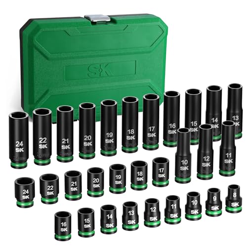 SK 1/2 Drive Impact Socket Set