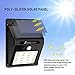 Hiluckey Solar Lights Outdoor, Waterproof 20LED Solar Motion Sensor Lights, Separable Design with 8ft Extension Cord for Front Door, Garden, Yard, Patio, Deck, Garage