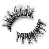 LILLY LASHES 3D Mink Vegas | False Eyelashes | Dramatic Look and Feel | Reusable | 100% Handmade & Cruelty Free | Non-Magnetic