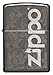 Zippo Logo Black Ice Pocket Lighter