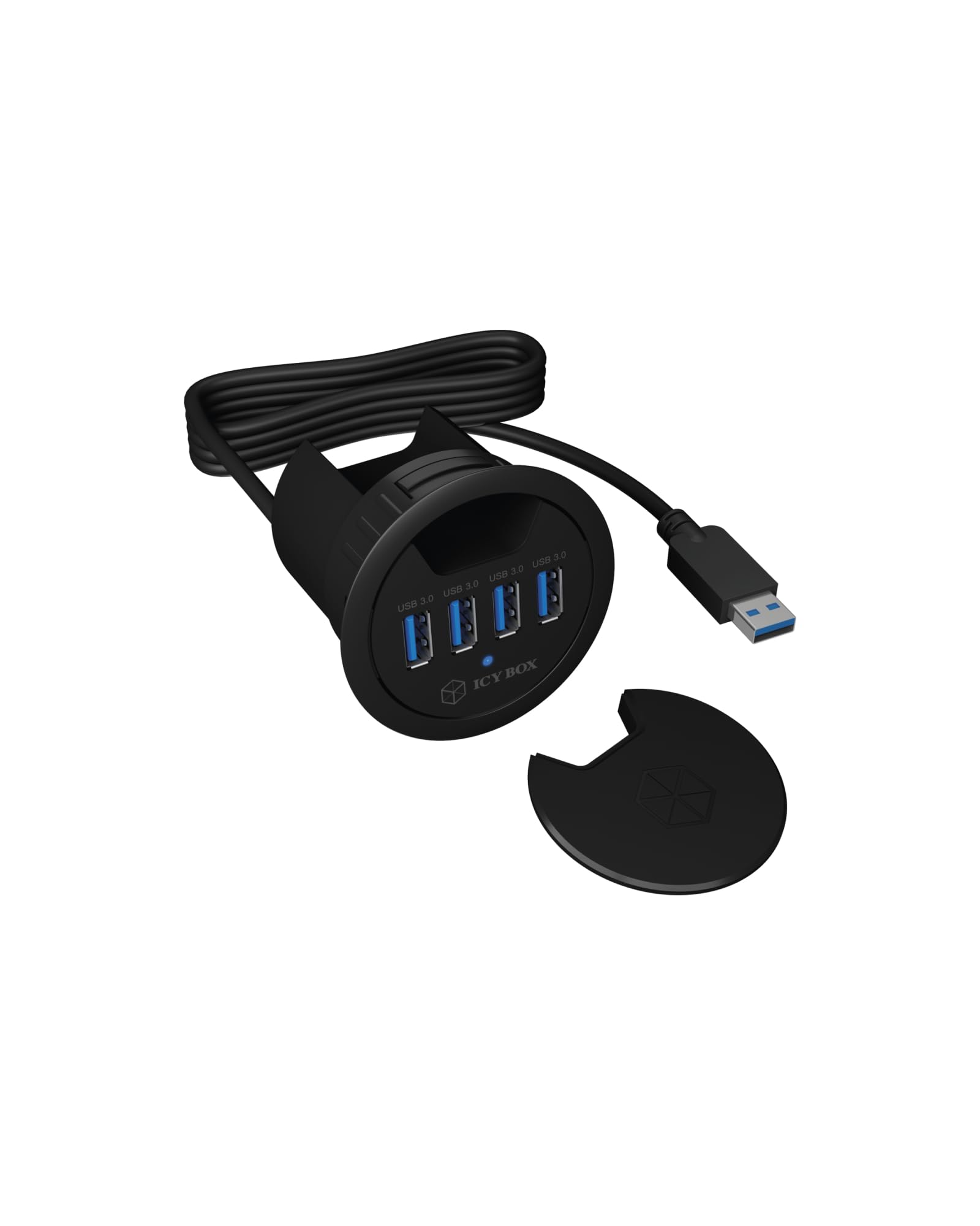 ICY BOX black Black Ohne Audio Ein-/Ausgang