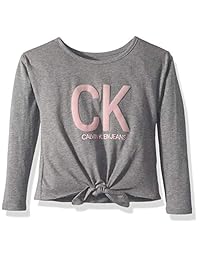 Calvin Klein playera con logo grande para niña