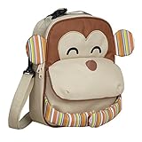 Kids Insulated Lunch Bag Toddler Backpack for Boys Girls (Monkey-khaki)