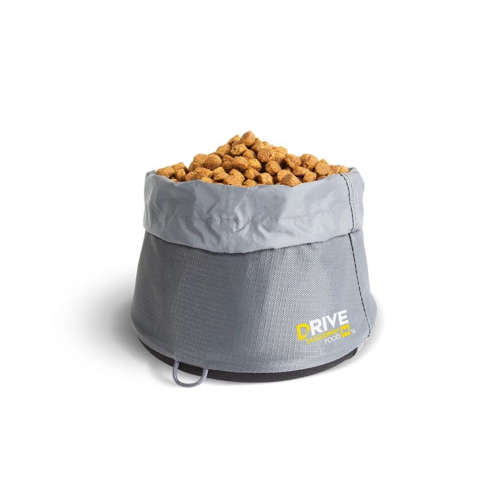 EZYDOG Drive Takeaway Dog Food Bowl | Portable Dog Bowl, Portable Pet Food Water Bowl, Dog Feeding Bowl, Lightweight, Drawing-string Closure (Small)