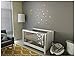 Gold Stars Wall Decal (130 Decals) Stars Pattern DIY Wall Stickers Removable Home Decoration Metallic Vinyl Polka Wall Decor Sticker for Bedroom