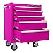 The Original Pink Box PB2605R 26-Inch 5-Drawer Steel Rolling Cabinet, Pink