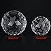 Faceted Crystal Ball Clear Cut Glass Ball 60/80mm Crystal Ball Prism Glass Translucent Faceted Gazing Ball Sphere Prisms Home Hotel Decor Hardware Fittings (80mm/3.15in)