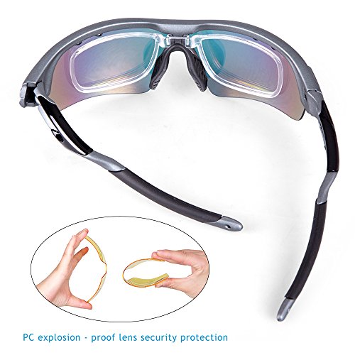 JOGVELO Polarised Sports Sunglasses for Mens and Womens for Cycling Ski