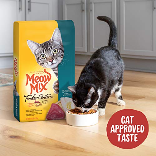 Meow Mix Tender Centers Dry Cat Food, Tuna & Whitefish, 13.5 Pound Bag