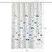 HYNAWIN Shower Curtain Liner Set Waterproof Included 12 Curtain Hooks-PEVA Curtain Liner 180 * 180cm Ocean Fish