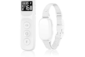 PORTALITE Dog Bark Collar - Rechargeable Remote Anti-Bark Training Collar with Beep/Tactile Modes, 16 Sensitivity Levels, 3300Ft Range, 2-Channel Memory - Humane for All Dog Breeds