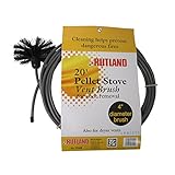 Rutland 4-Inch Pellet Stove/Dryer Vent Brush with 20-Feet Handle
